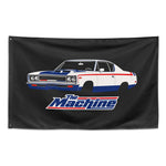 1970 Rebel The Machine Wall Flag Banner 34x56 Red White Blue Muscle Car