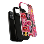 Pop Art Lips and Lightning Bolt Phone Case