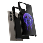 Glitch Sad Face Phone Case, Anime Melt Static Tough Cover