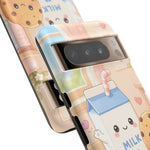 Milk Cookie Phone Case Cute Food Kawaii Tough Cover Gift Art