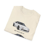 1989 240SX Car Illustration T-Shirt | JDM Coupe Side Front Rear