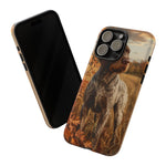German Wirehaired Pointer Autumn Art Tough Phone Case