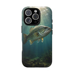Largemouth Bass Phone Case, Sunlit Underwater Tough Cover, Gift