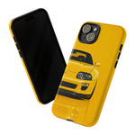Yellow Supra Phone Case, MK4 90s JDM Legend Tough Protective Cover for Men