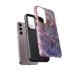 Cherub Cloud Throne Phone Case, Pastel Marble 3D Render Cover