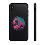 Great Dream Wave Circular Badge Vaporwave Phone Case – Japanese Aesthetic