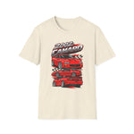 2002 Camaro Racing Graphic T-Shirt | Red Muscle Car, Checkered Flag