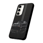 Nova SS Phone Case, Black 68 Muscle Car Silver Stripe Studio Cover
