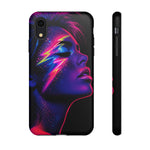 Neon Lightning Face 80s phone case | Tough Case
