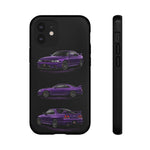 Purple R33 Skyline GTR JDM Sports Car Phone Case Tough Multi View