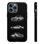 Silver Hakosuka Skyline Classic Sports Car Tough Phone Case for JDM Fans