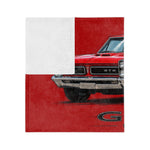 1965 GTO Red Car Blanket | Velveteen Microfiber Throw