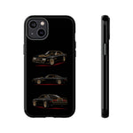 Trans Am Phone Case Black Gold, Three-View Vector Tough Cover
