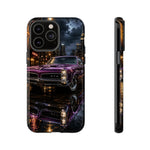 67 GTO Phone Case Purple, Rainy City Night Muscle Car Tough Cover