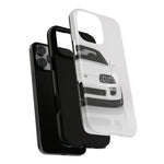 White MK4 Supra Phone Case, Retro 90s JDM Tough Cover for Car Enthusiasts