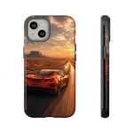 C8 Desert Highway Sunset Phone Case Tough Case for Corvette Drivers