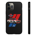 VintageDatsun 510 Racing Stripe JDM Tough Phone Case Cover Gift
