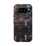 67 GTO Phone Case Purple, Rainy City Night Muscle Car Tough Cover
