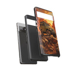 Land Cruiser FJ40 Classic 4x4 Red Rock Canyon Art Tough Phone Case