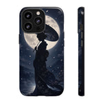 Geisha Parasol Moonlight Art Tough Phone Case