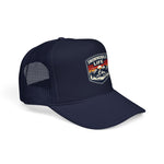 Snowmobile Life Foam Trucker Hat Vintage Snowmobiling Winter Sports Snapback Cap Outdoor Rider Hat