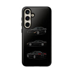 Black C5 Corvette Sports Car Phone Case Tough Multi View Print