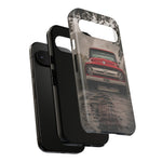 F100 Phone Case, Red White Classic Truck Foggy Road Cover, Gift