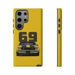 1969 Camaro Z28 Yellow Front View Muscle Car Tough Phone Case
