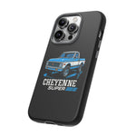 Chevy K10 Cheyenne Super Blue Classic Truck Tough Phone Case