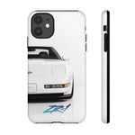 White C4 ZR1 Front View phone case | Car Print Tough Cover for Corvette Owners