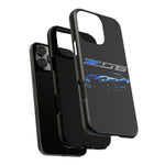 Blue C7 Z06 Sports Car Tough Phone Case Track Style Cover Gift