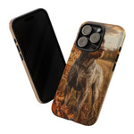 German Wirehaired Pointer Autumn Art Tough Phone Case