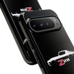 1970 Camaro Z28 White Silhouette Tough Phone Case Cover Gift