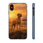 Rhodesian Ridgeback African Savanna Art Tough Phone Case