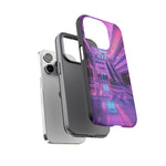 Empty Mall Escalator Vaporwave Art Tough Phone Case