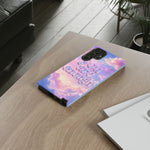 You Are Enough phone case | pastel cloud affirmation protective case