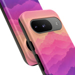 Pastel Mountain Haze Vaporwave Art Tough Phone Case
