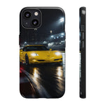 Yellow C5 Z06 Track Day Speed Art Tough Phone Case