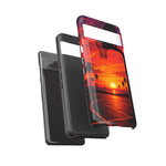 Basketball Court Sunset Phone Case | Tough Phone Case