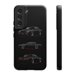 Black GNX Phone Case, Three-View Muscle Car Vector Tough Cover