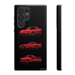 FD RX7 Phone Case Red, Three-View Vector Cover, JDM Gift