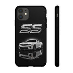 White SS Camaro reflection phone case | Car muscle car phone case