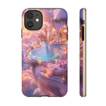 Floating Pool Deck Phone Case, Pastel Cloud 3D Render Cover
