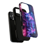 Neon Koi Reflection Vaporwave phone case | Tough Cover
