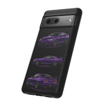 Purple R33 Skyline GTR JDM Sports Car Phone Case Tough Multi View