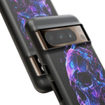 Holographic Skull Phone Case, Shattered Glass Iridescent Cover