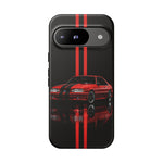Fox Body Mustang Phone Case, Red 87 Muscle Car Stripe Studio Cover