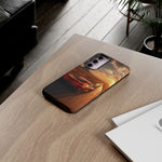 C8 Desert Highway Sunset Phone Case Tough Case for Corvette Drivers