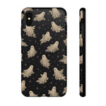 Vintage Ghost Pattern phone case | Halloween spooky stars design