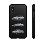 Silver Prelude Sports Coupe Tough Phone Case for JDM Fans